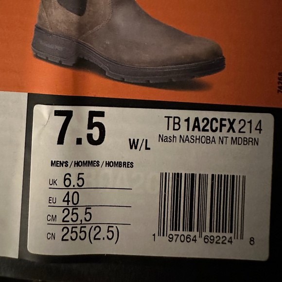 Timberland PRO Nashoba Composite Toe Work Boot 7.5 Wide Turkish Coffee Brown - Picture 8 of 9